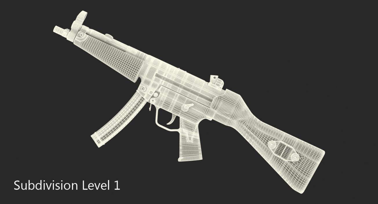 MP5 SMG German Submachine Gun 3D model