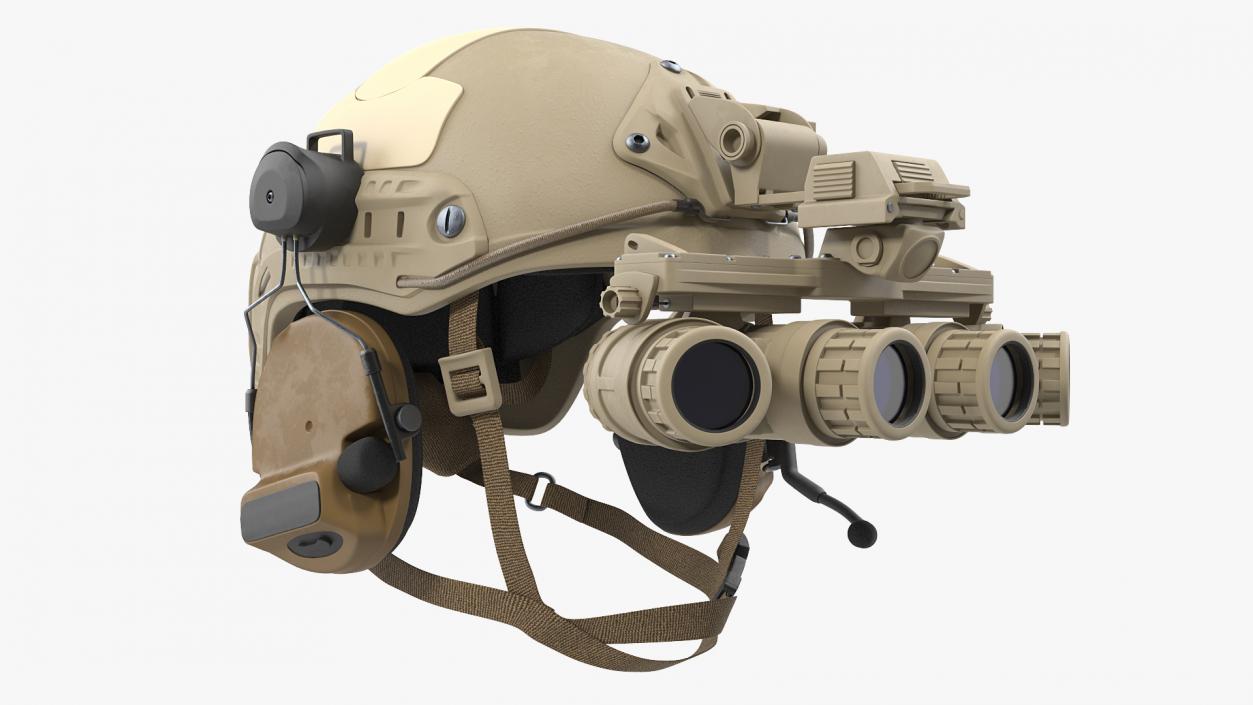 3D model Tactical Helmet Sand Camo