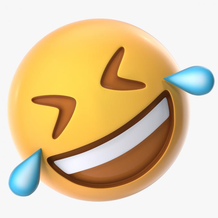 3D model Rolling on the Floor Laughing Emoji