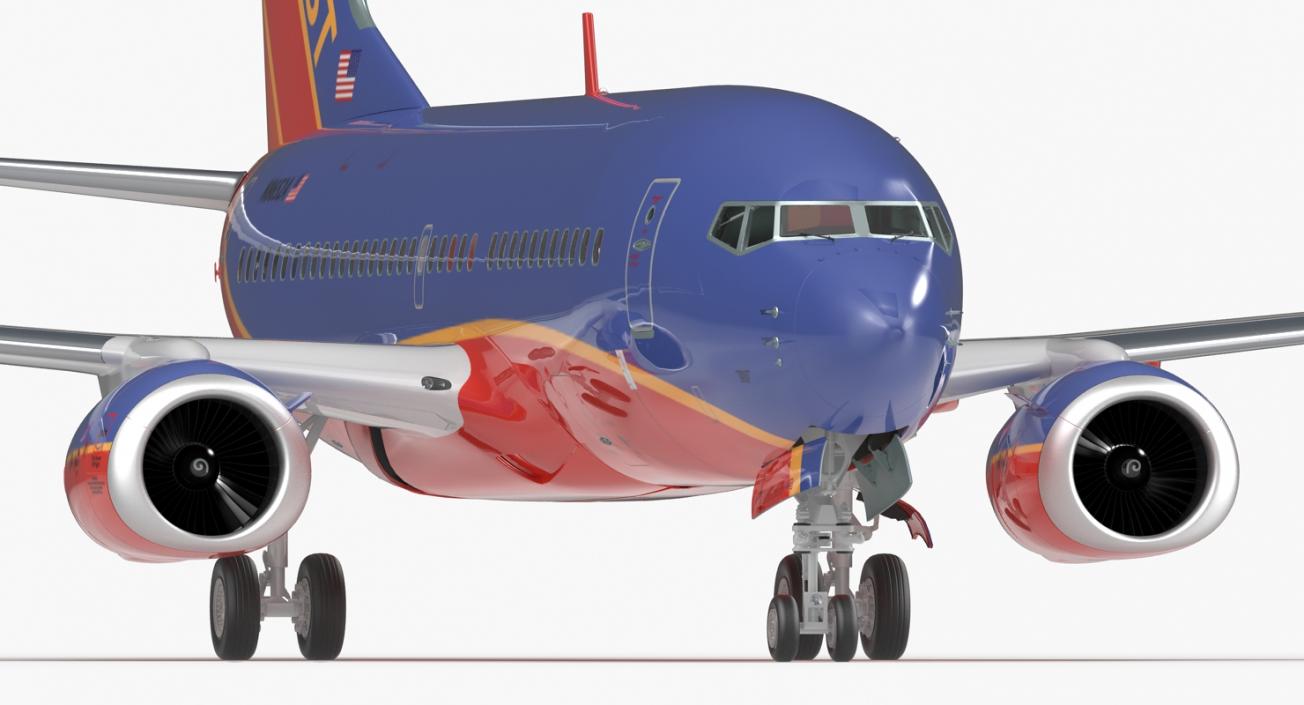 3D Boeing 737-700 Southwest Airlines model