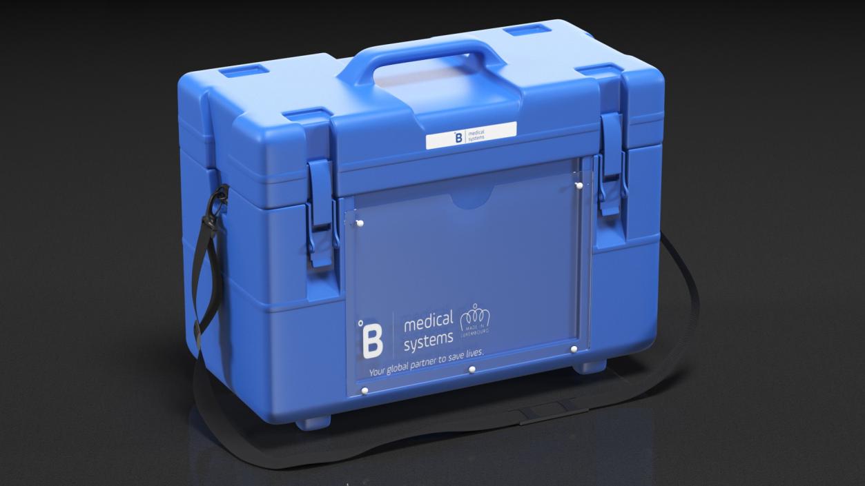 3D Vaccine Transport Box Blue