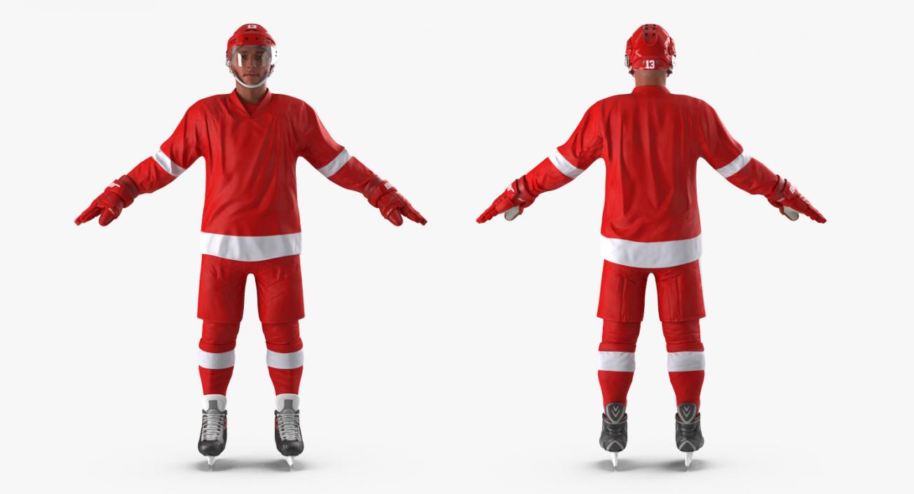 3D model Hockey Player Generic 2 Rigged
