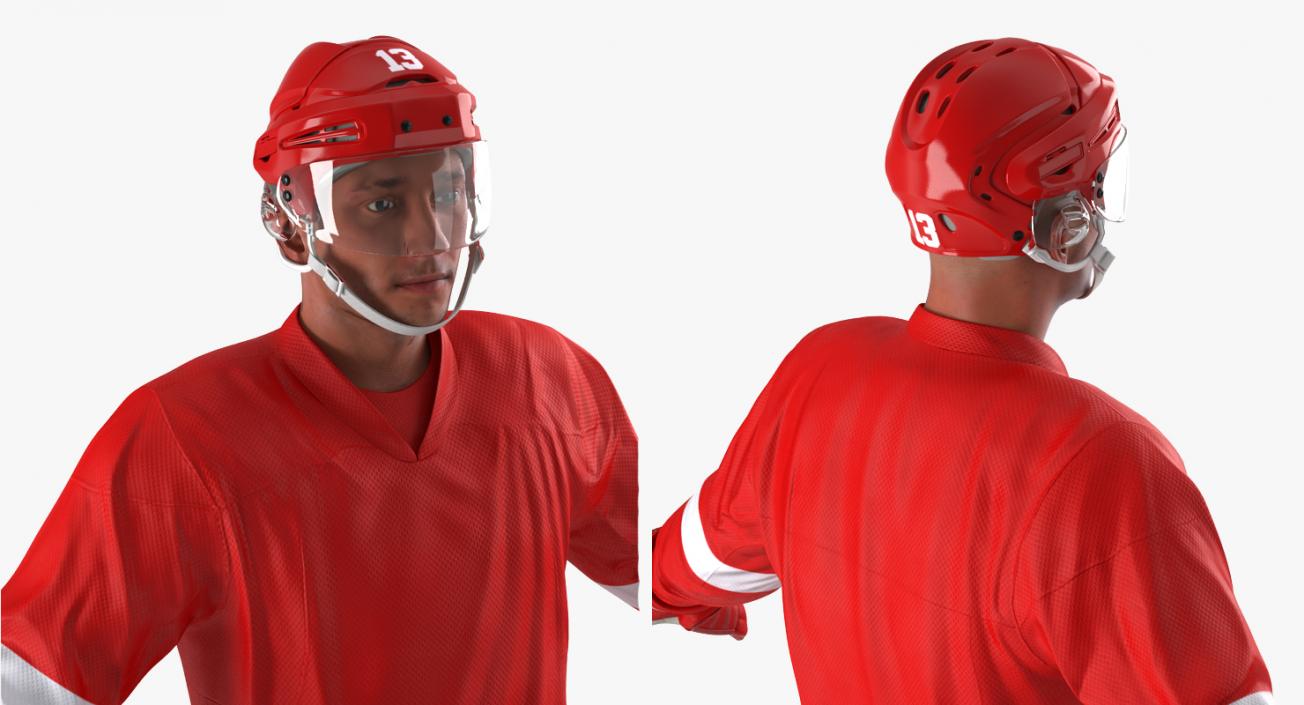 3D model Hockey Player Generic 2 Rigged