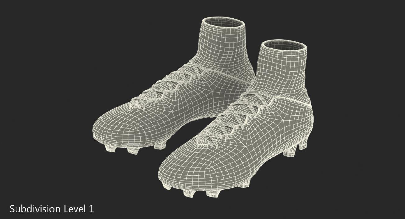 3D Black Nike Mercurial Veloce Football Cleats model