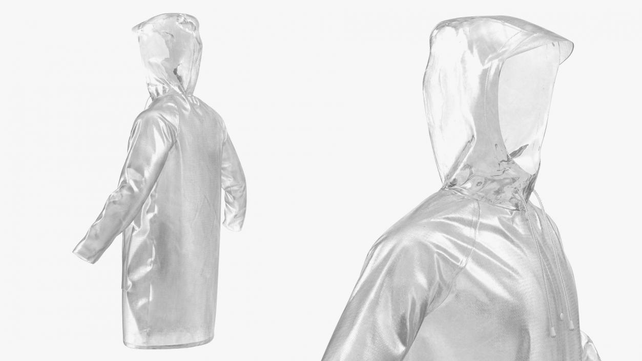 3D Transparent Raincoat Waterproof