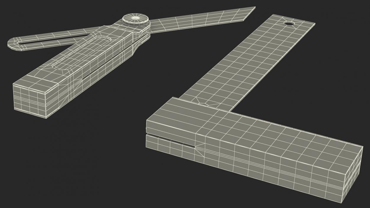 Carpentry Squares Generic Set 3D model