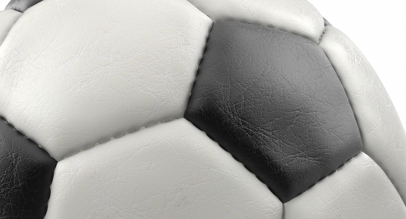 Leather Soccer Ball 3D model