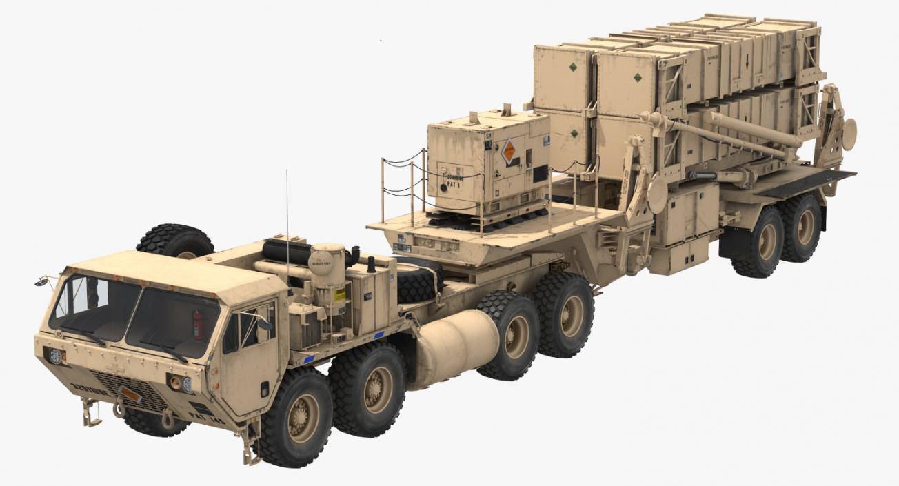 MIM-104 Patriot Surface to Air Missile SAM Sand 3D