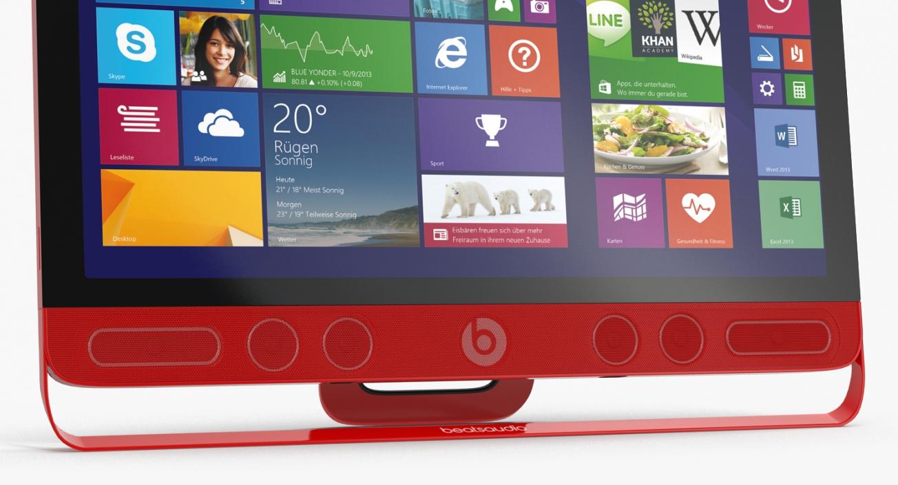 HP ENVY Beats All In One Multi Touch Desktop PC 3D