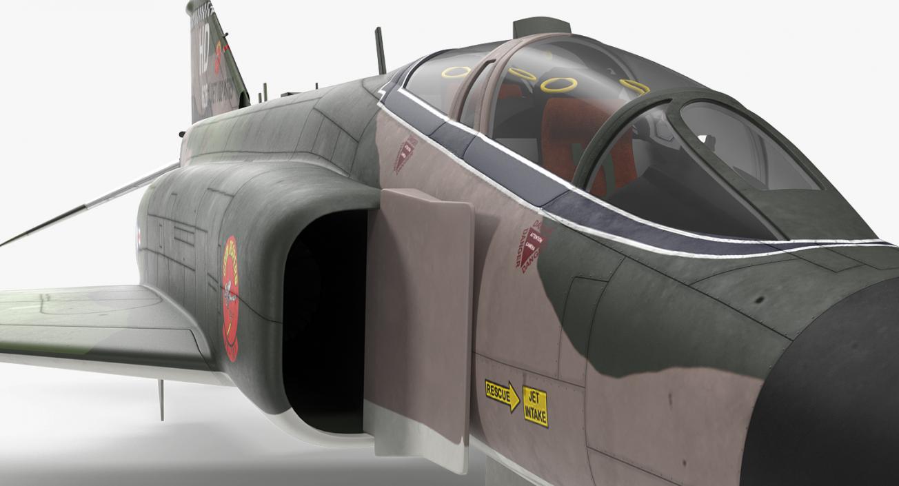 3D McDonnell Douglas F-4 Phantom II 2 Rigged