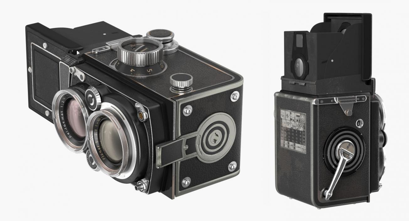 3D Old Twin Lens Camera Generic model