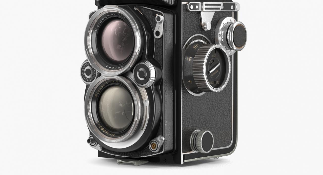 3D Old Twin Lens Camera Generic model