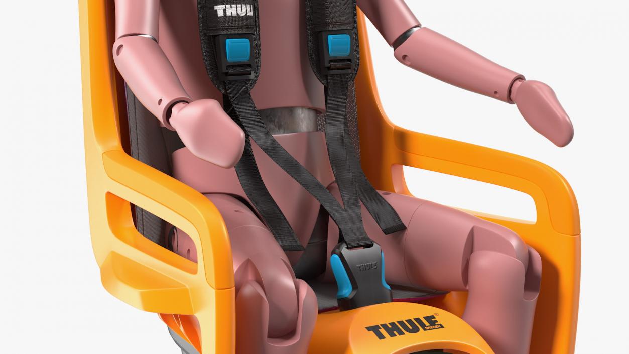3D Child Crash Test Dummy in Thule RideAlong Safety Seat model