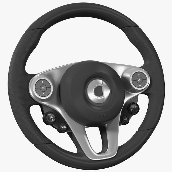 3D model Smart EQ Fortwo Steering Wheel