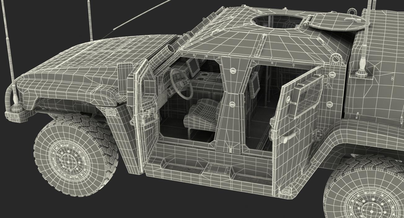 3D model Hawkei Thales 4x4 Vehicle