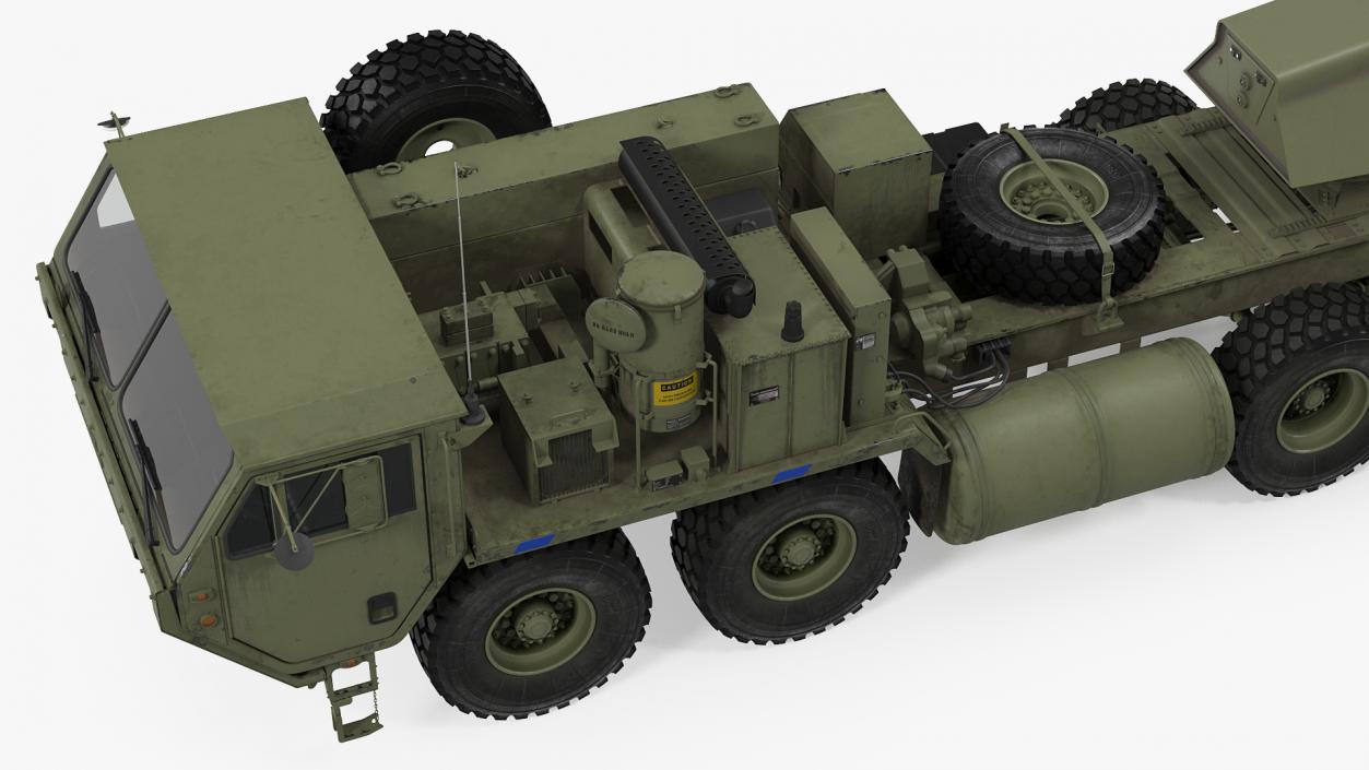 Tractor M983 with THAAD TPY2 Radar 3D model