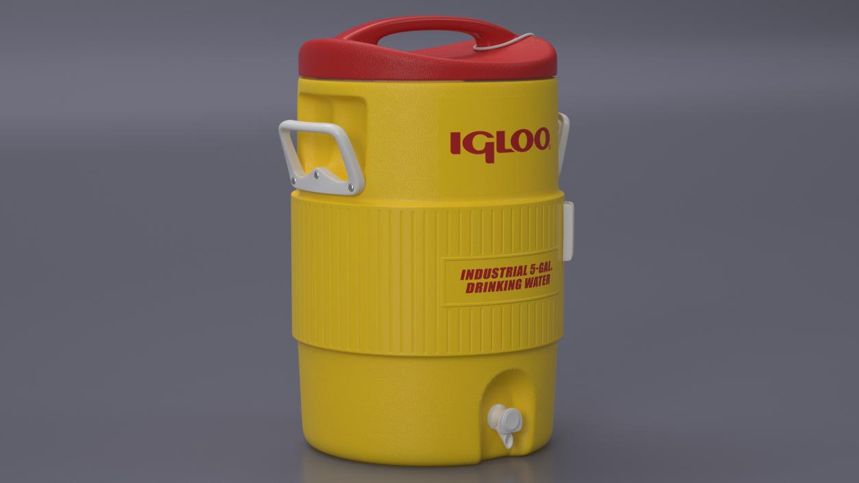 Igloo 5 Gallon Heat Stress Solution Industrial Water Cooler 3D model