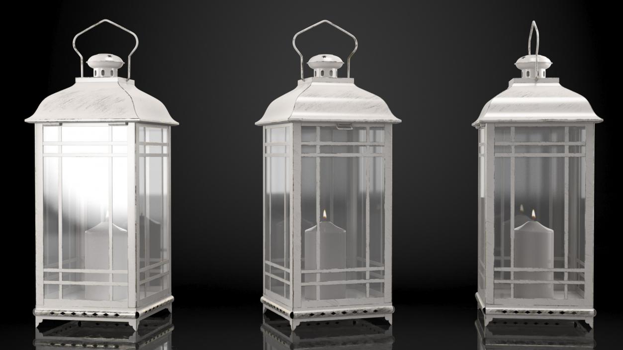 Lantern With Candle 3D model