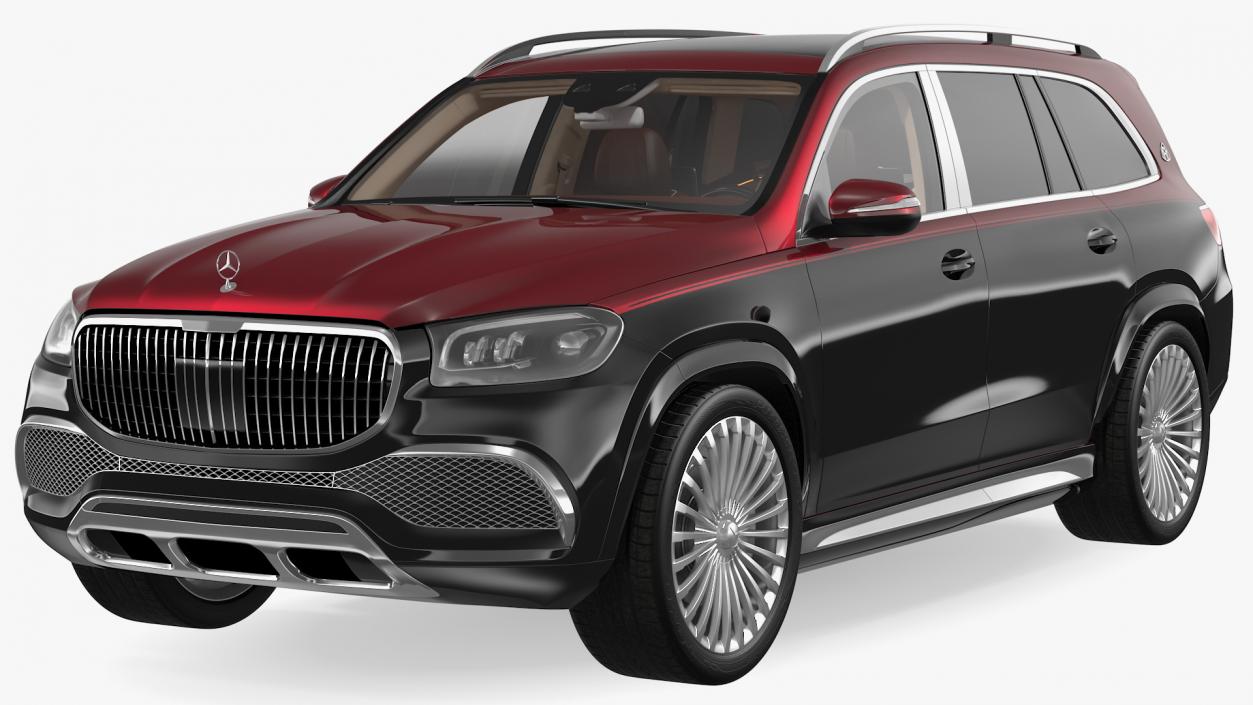 Maybach GLS 600 Red 3D model