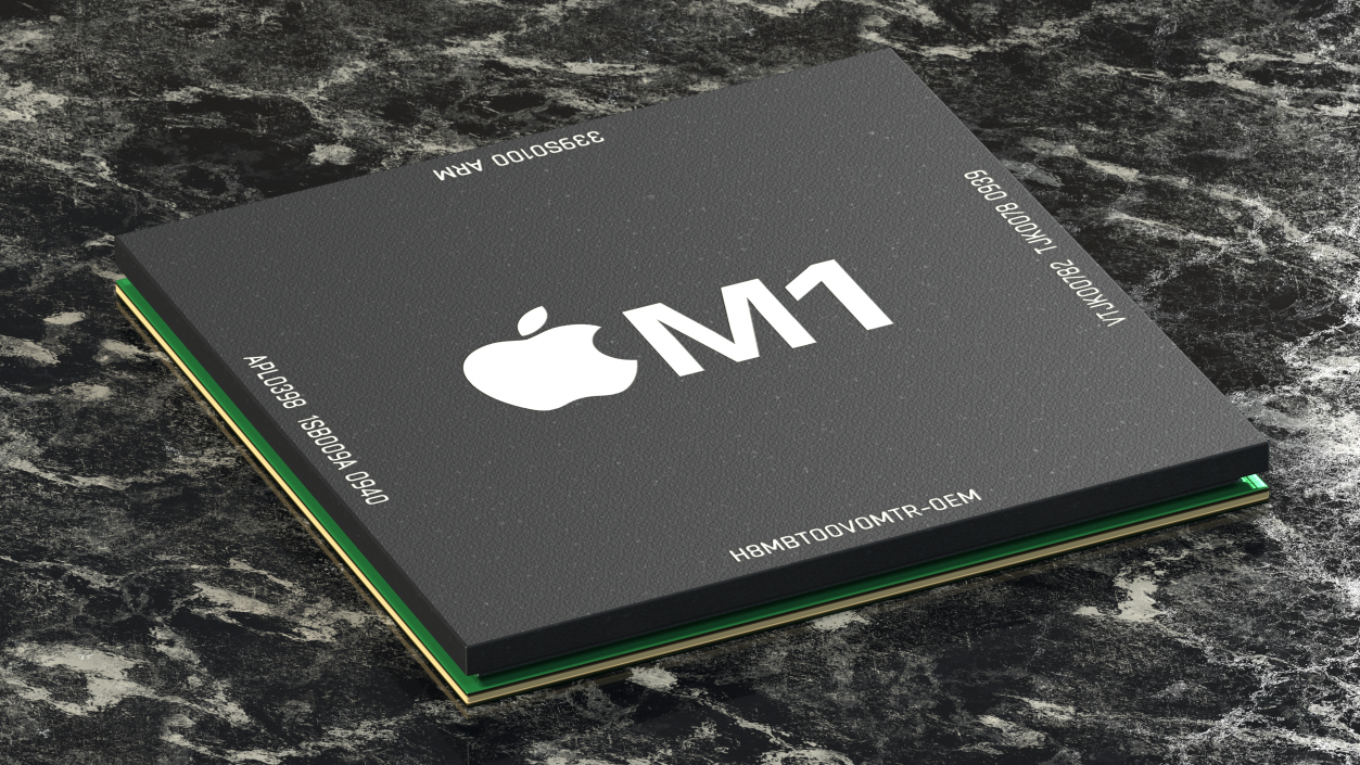 3D model Apple M1 System on a Chip