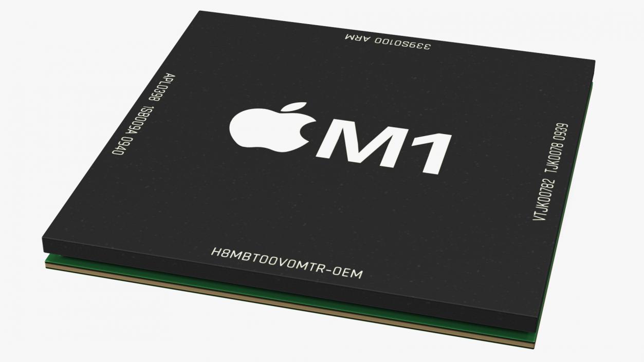 3D model Apple M1 System on a Chip