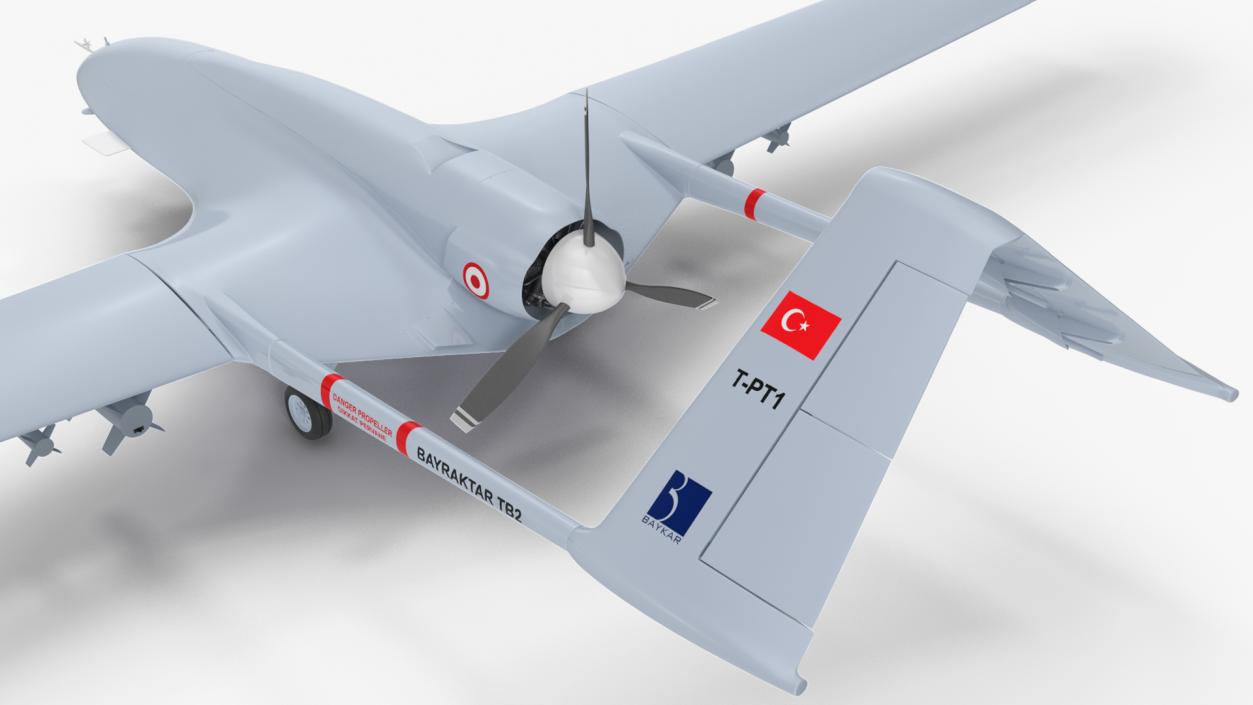 Bayraktar TB2 Turkish Armed Forces 3D model