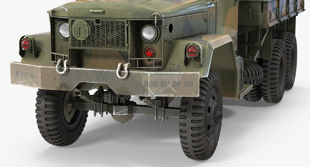 3D model US Army Cargo Truck M35 Rigged