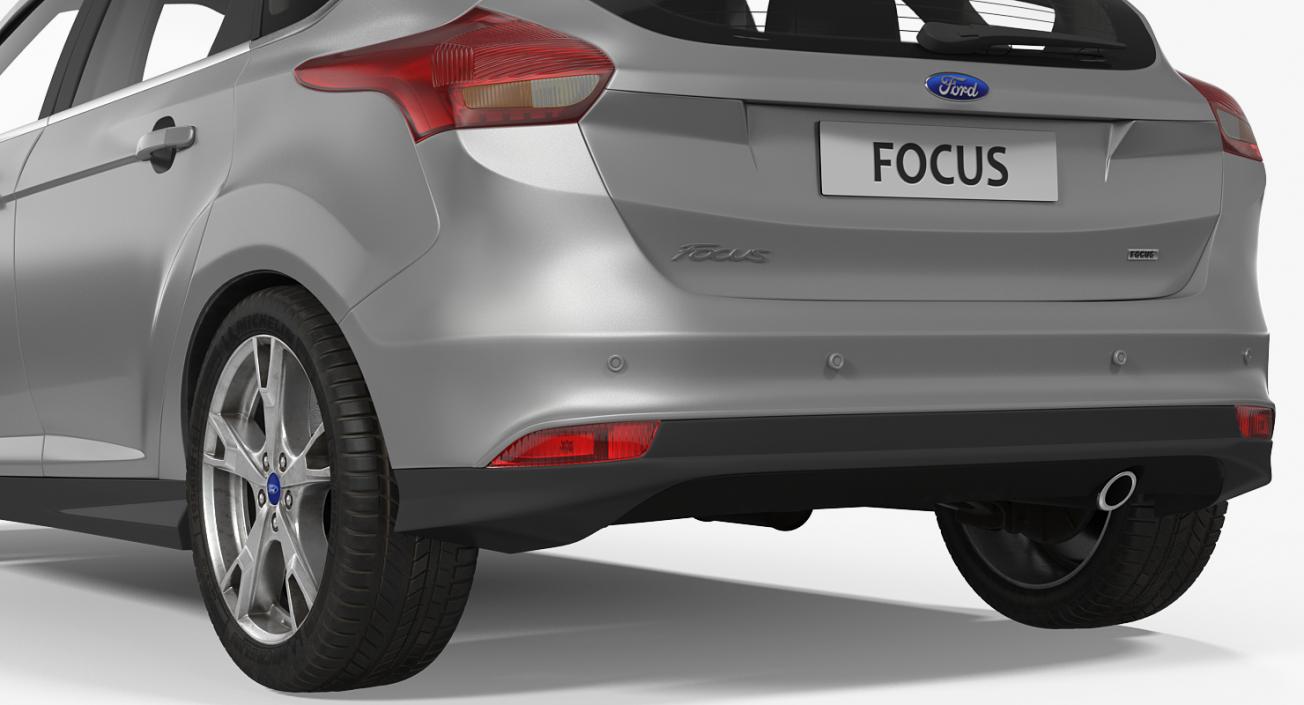 3D Ford Focus Hatchback 2015 Simple Interior