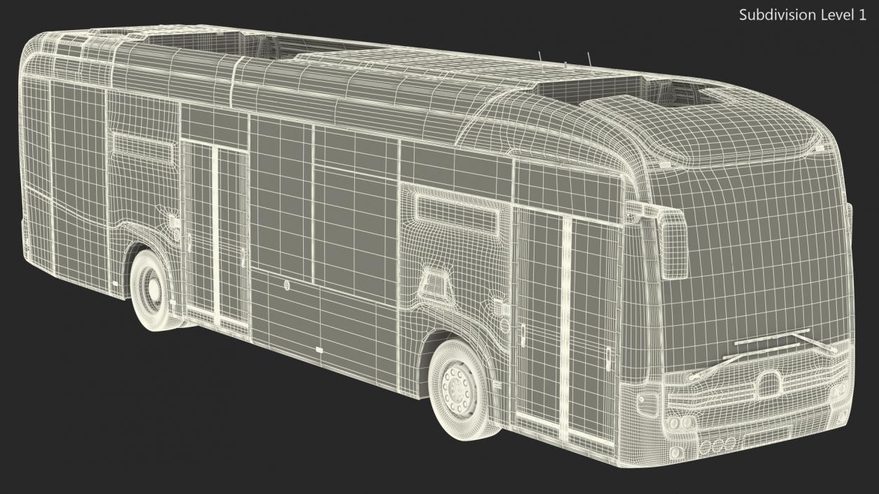 3D City Bus Two Doors model