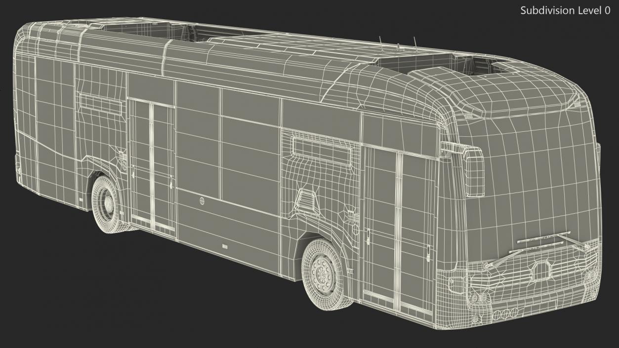 3D City Bus Two Doors model