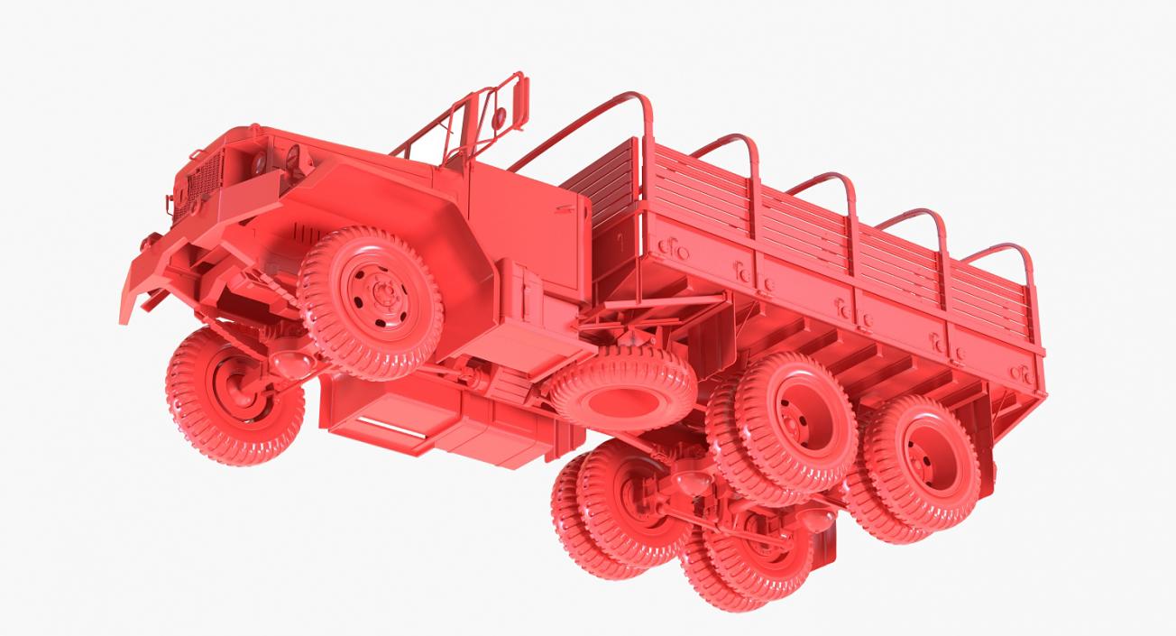 Cargo Truck M35 Desert Rigged 3D model