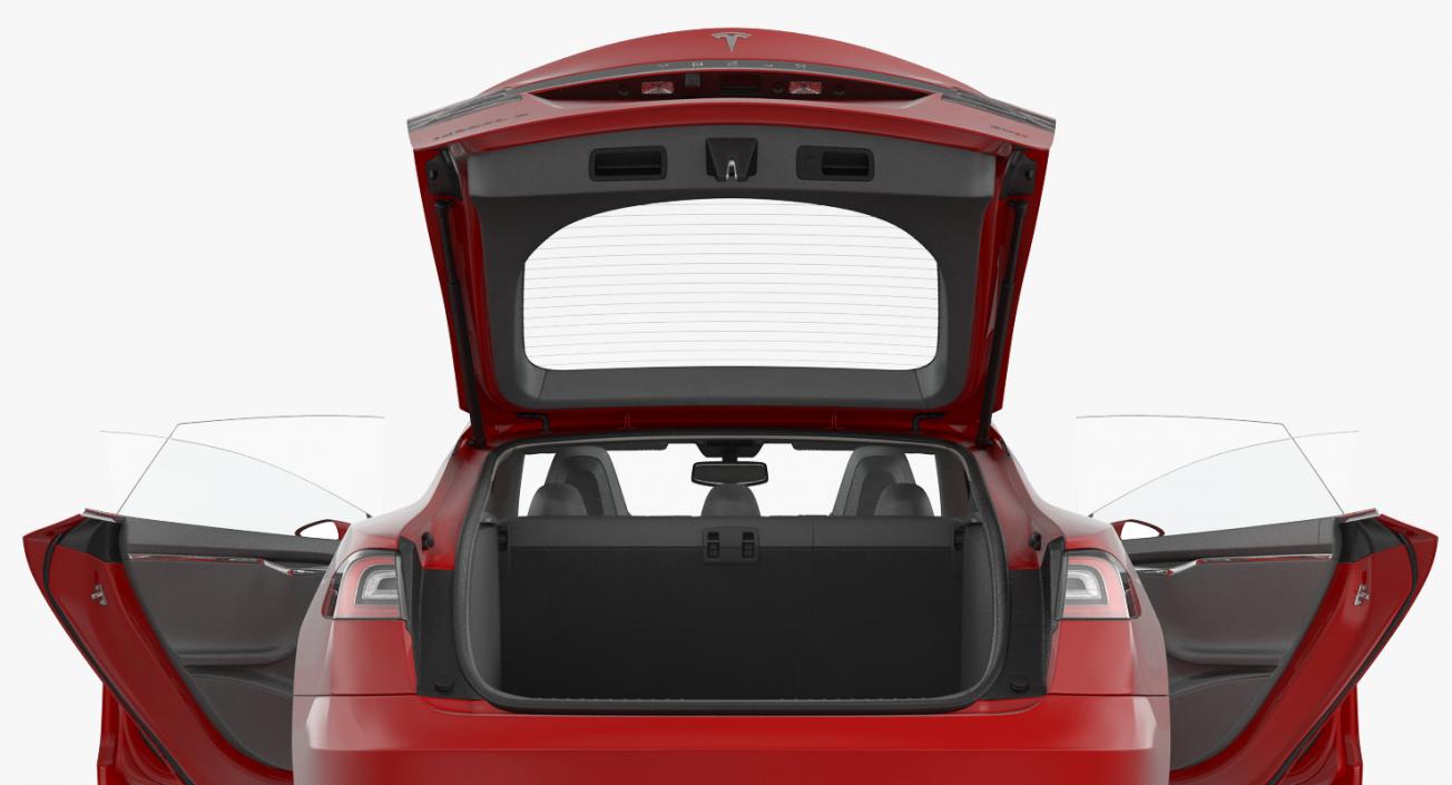 Tesla Model S 90D 2015 3D