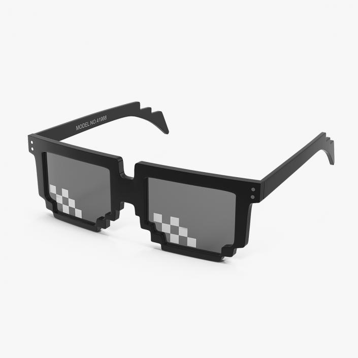 3D Unisex Square Shaped Mosaic Sunglasses model