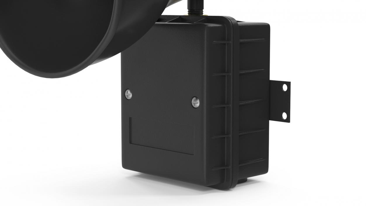 3D model Emergency Speaker System Black