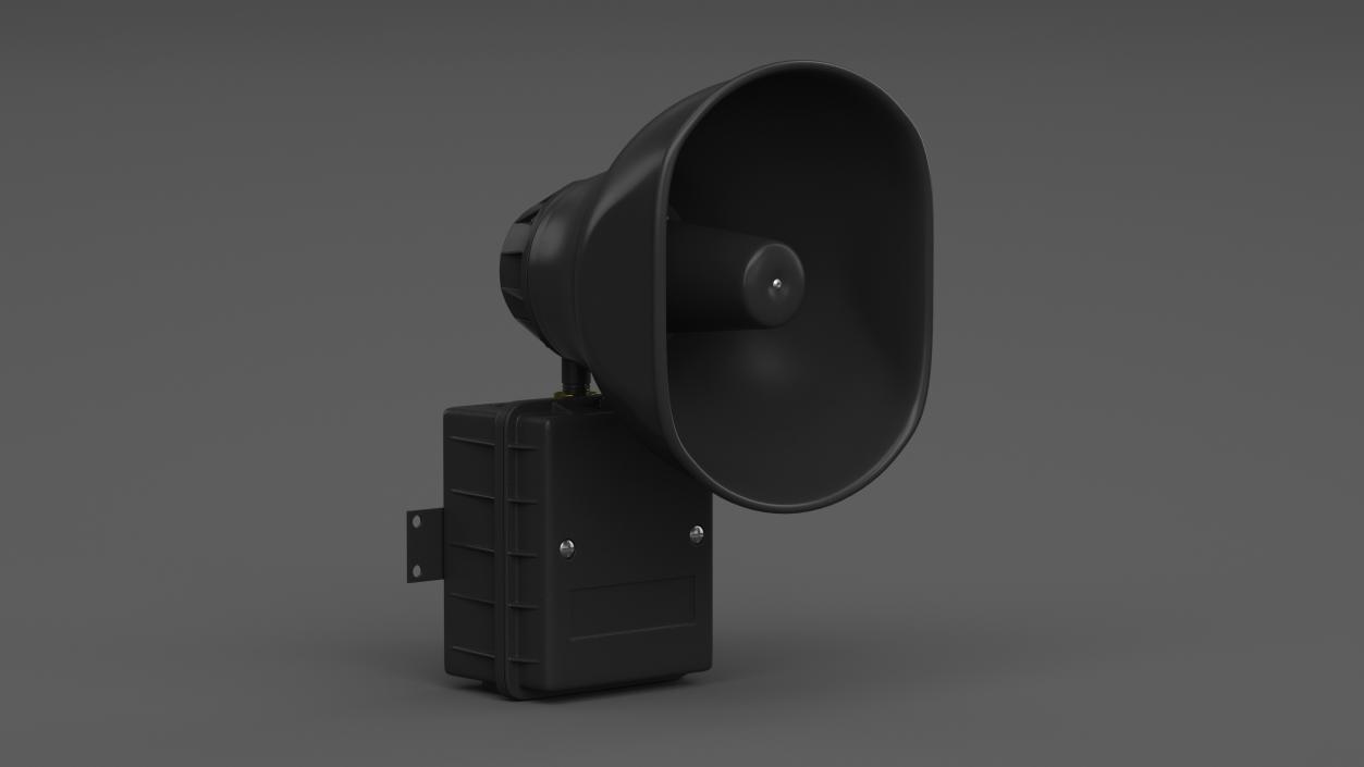 3D model Emergency Speaker System Black