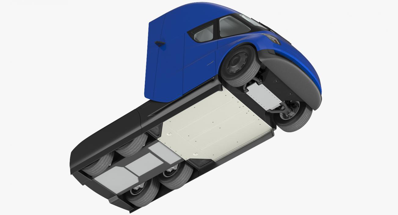 3D Tesla Semi Truck Rigged model