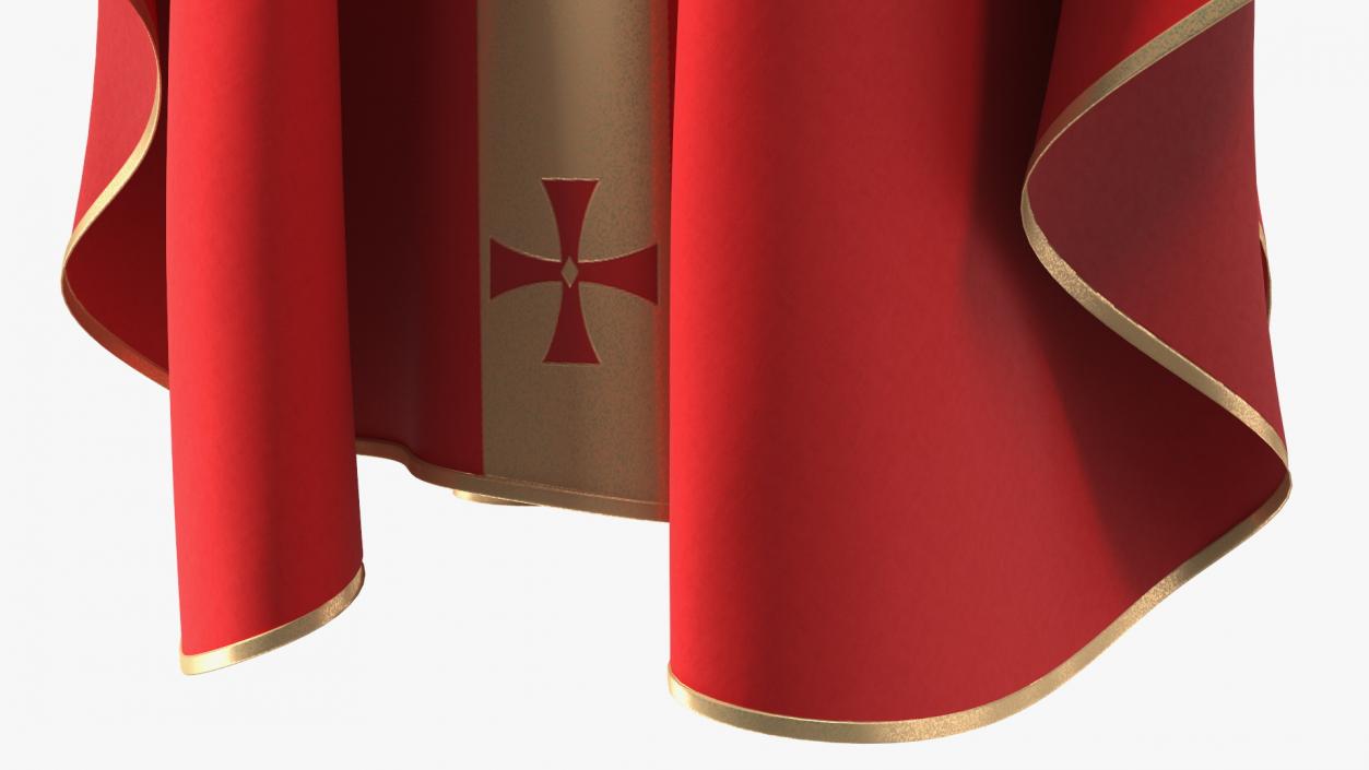 3D Liturgical Vestment Red Robe model