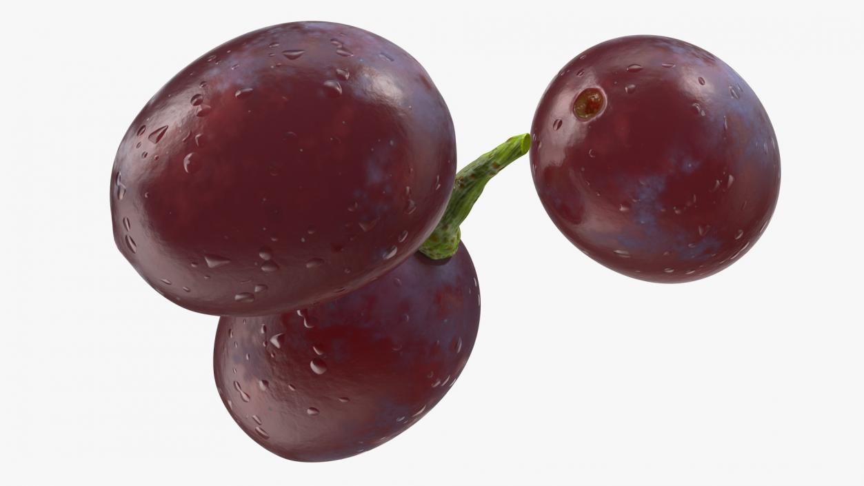 3D Dark Grapes