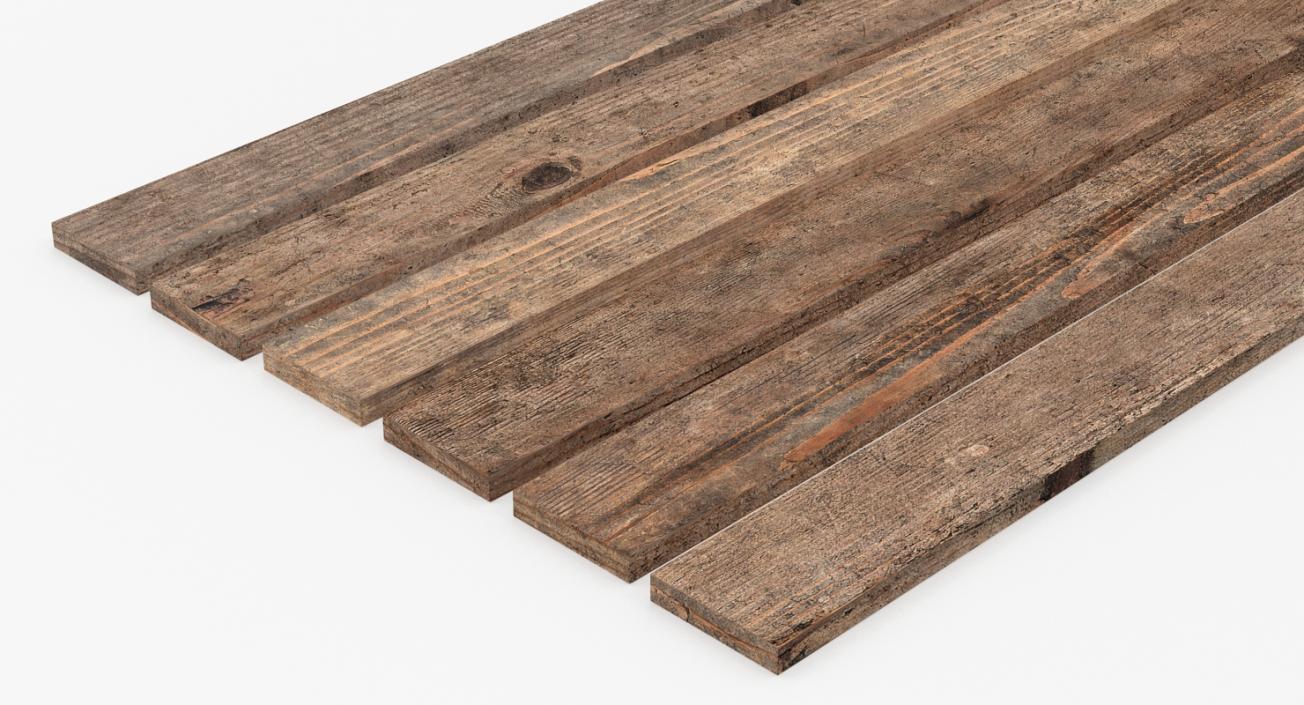 Old Wood Planks Set 3D model