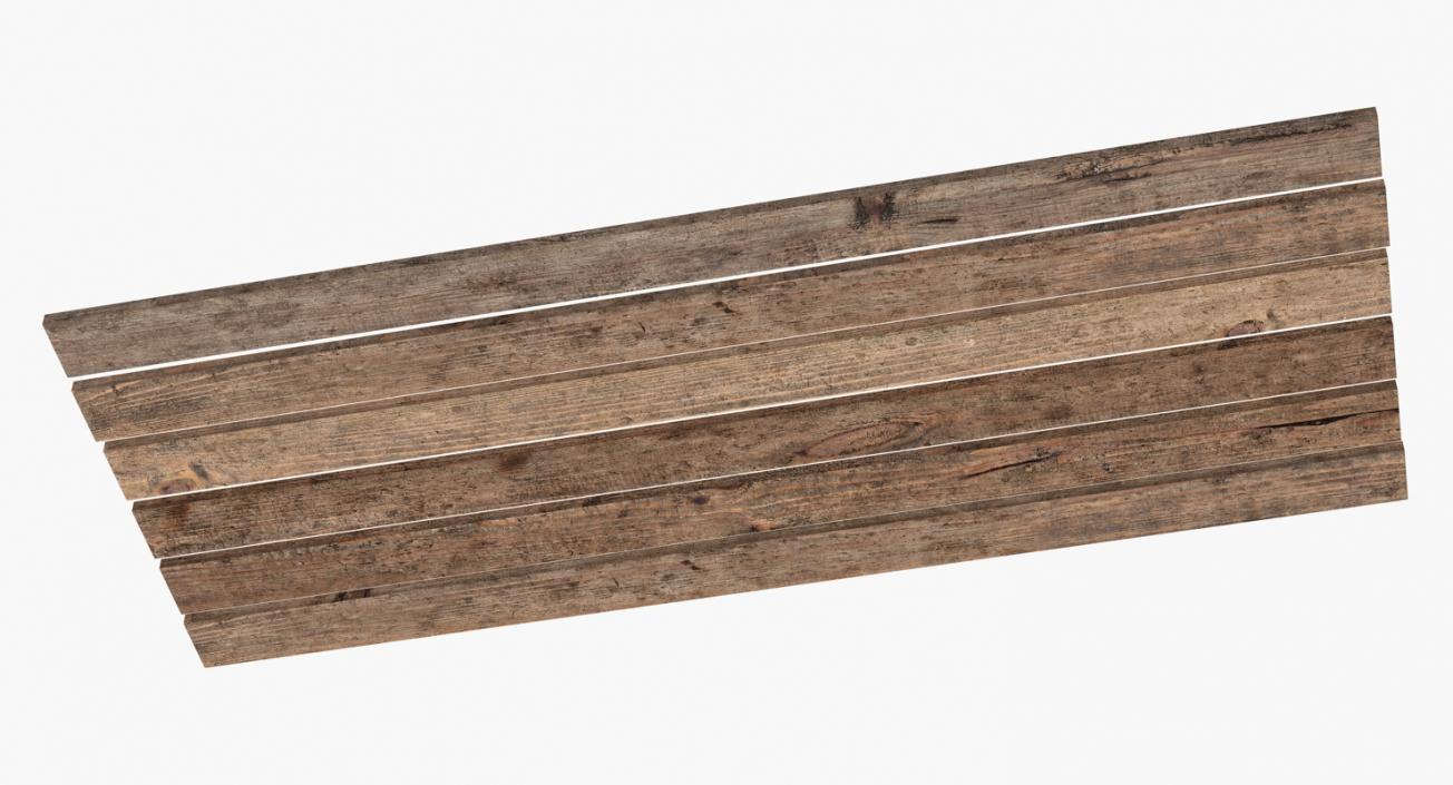 Old Wood Planks Set 3D model