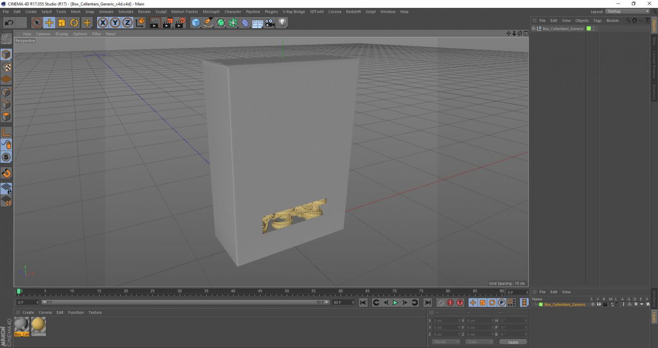 3D Box Cellentani Template model