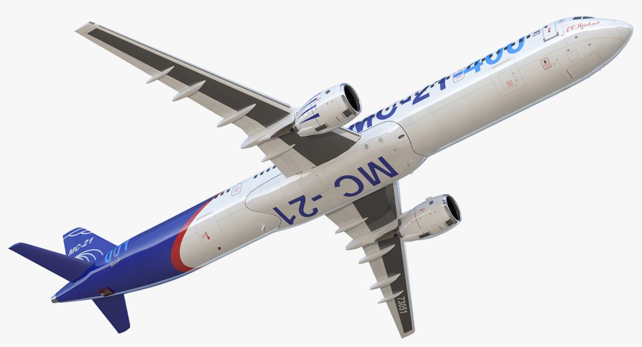 3D Irkut Airliner MC-21 400 Rigged