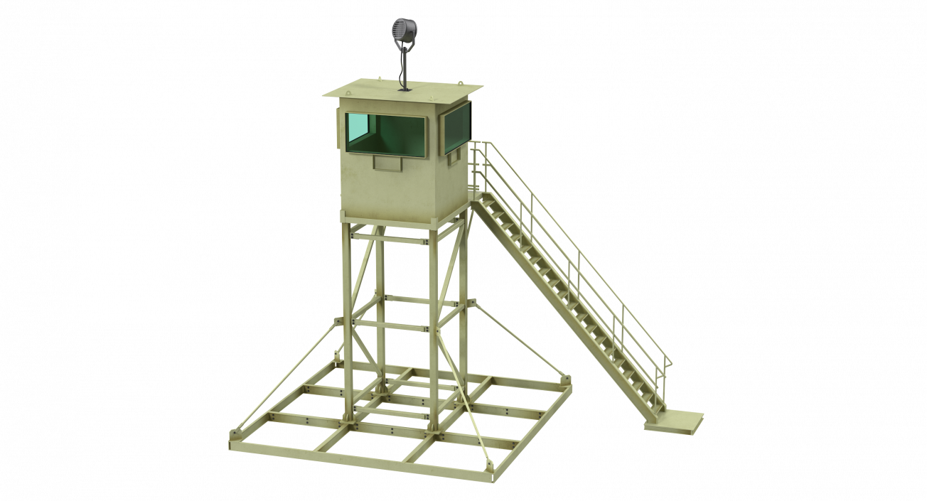 3D model Military Guard Tower