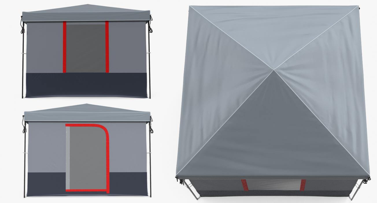 3D Cabin Camping Tent model