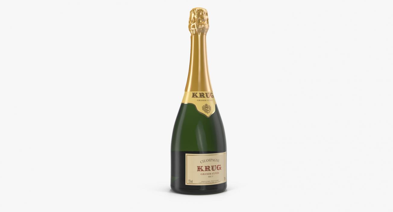 3D Champagne Bottle Krug