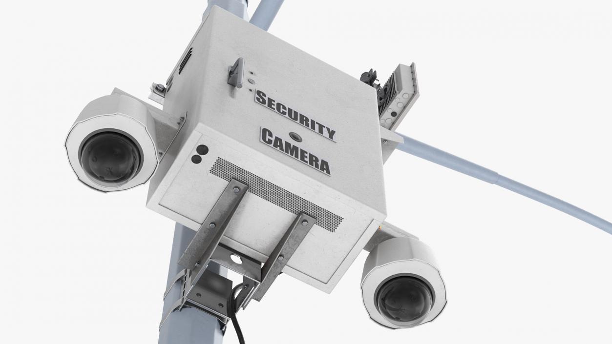 3D Street Facial Recognition Cameras on Post