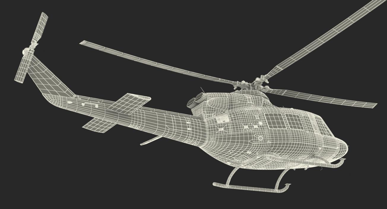 Bell 412 Medical Helicopter 3D