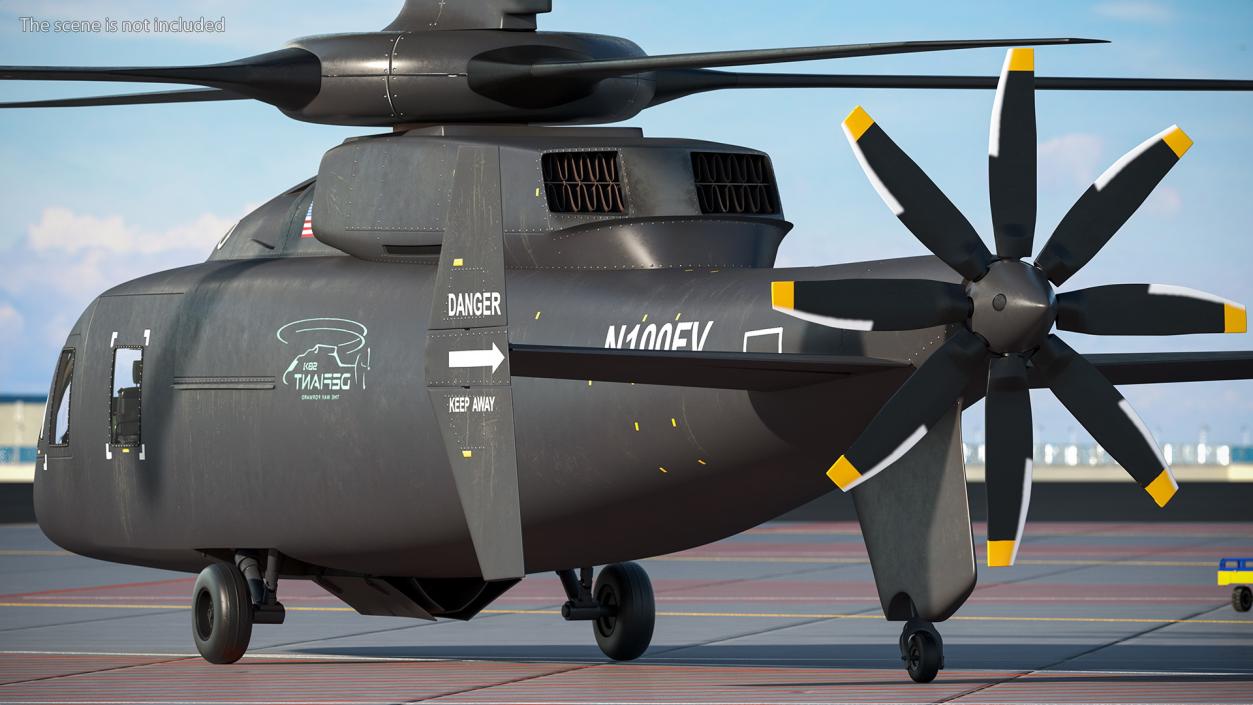 3D SB-1 Defiant Helicopter model