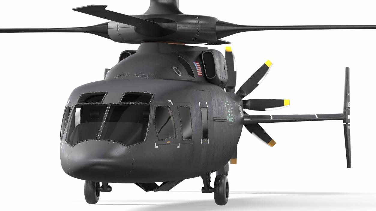3D SB-1 Defiant Helicopter model