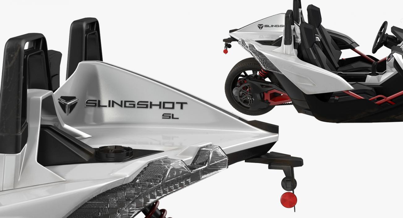 Polaris Slingshot Trike White 2016 3D model